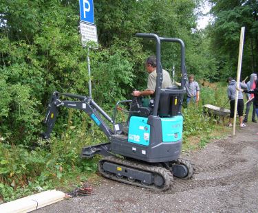 Löcher ausgraben