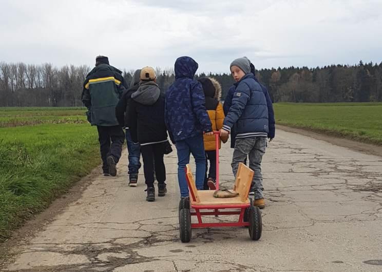 Auf dem Weg zum Solwegparkplatz