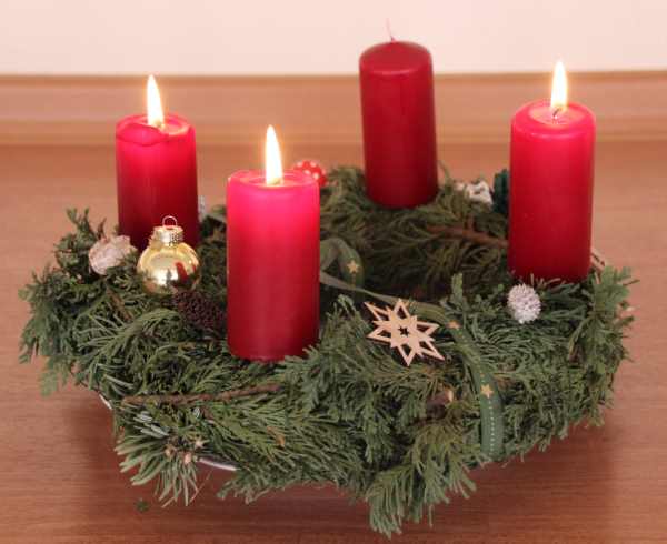 Adventskranz - dritte Kerze