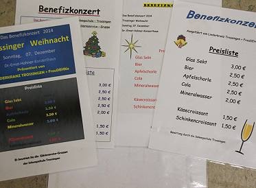 Die fertigen Preislisten